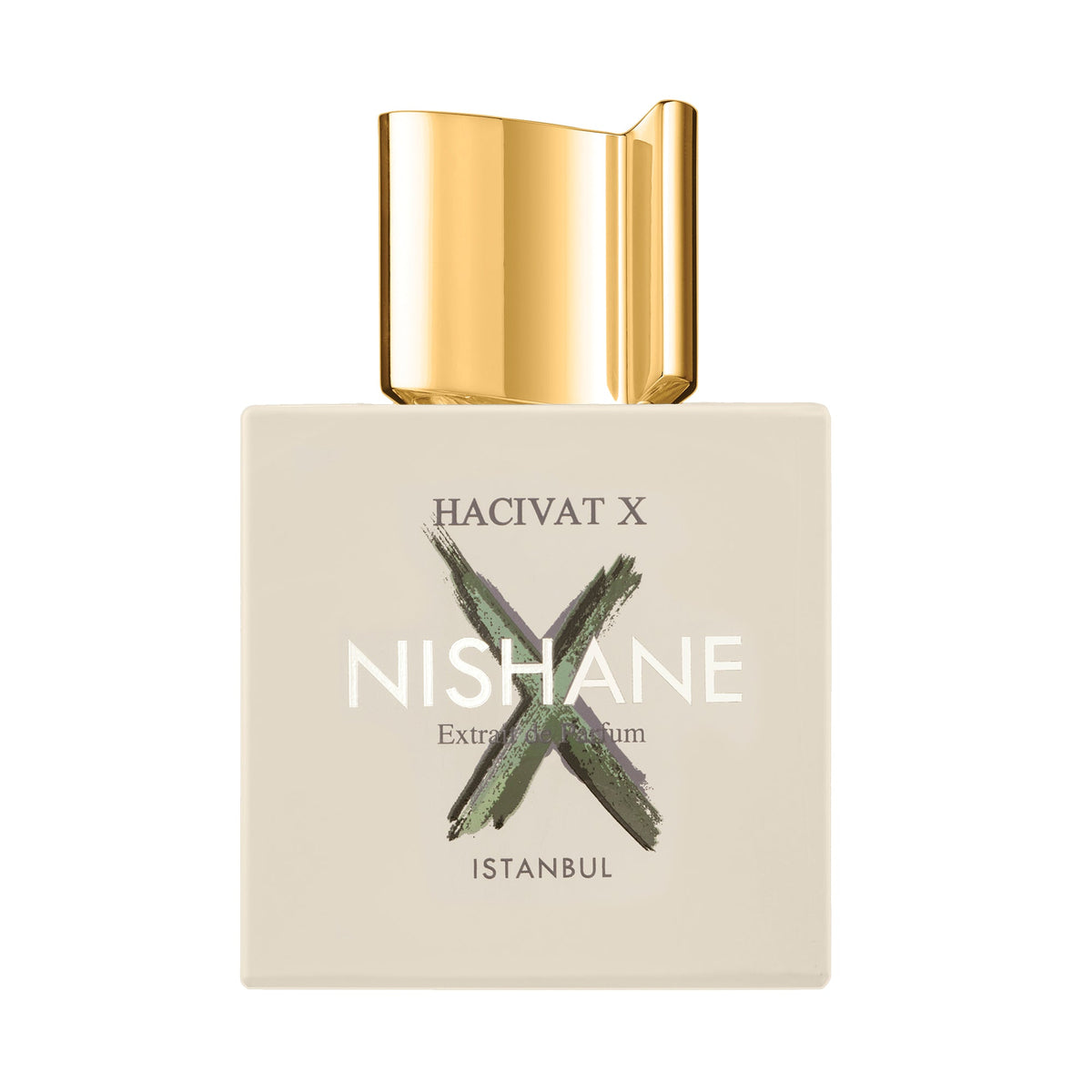 Nishane Hacivat X 100ml perfume bottle on white background