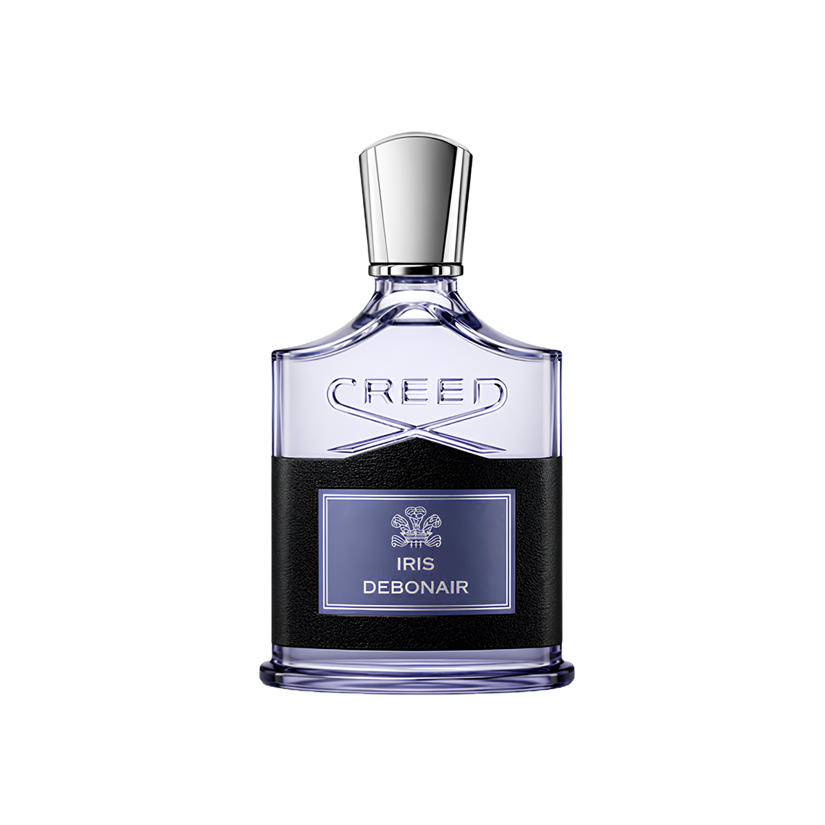 Creed Iris Debonair Eau de Parfum bottle on white background