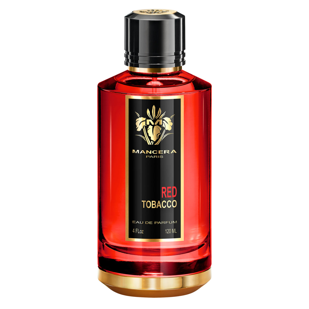 Mancera Red Tobacco 120ml perfume bottle on white background