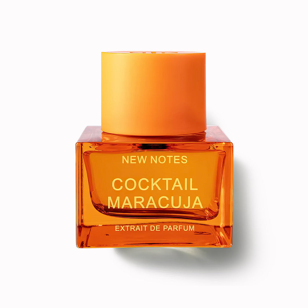 New Notes Cocktail Maracuja Extrait de Parfum bottle on white background